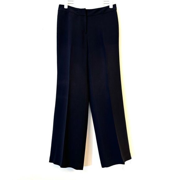 Ann Taylor Factory Store Straight Leg Trouser Dress Pants Black 4P - Picture 1 of 3